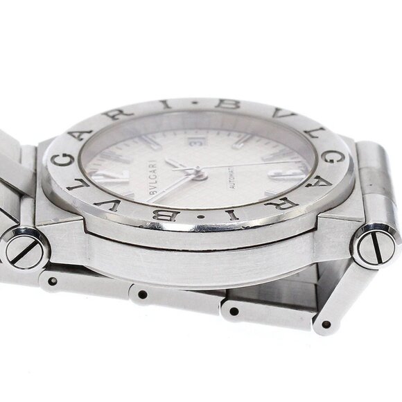 BVLGARI Diagono DG35S Date Silver Dial Automatic Men's Watch - Picture 8 of 12